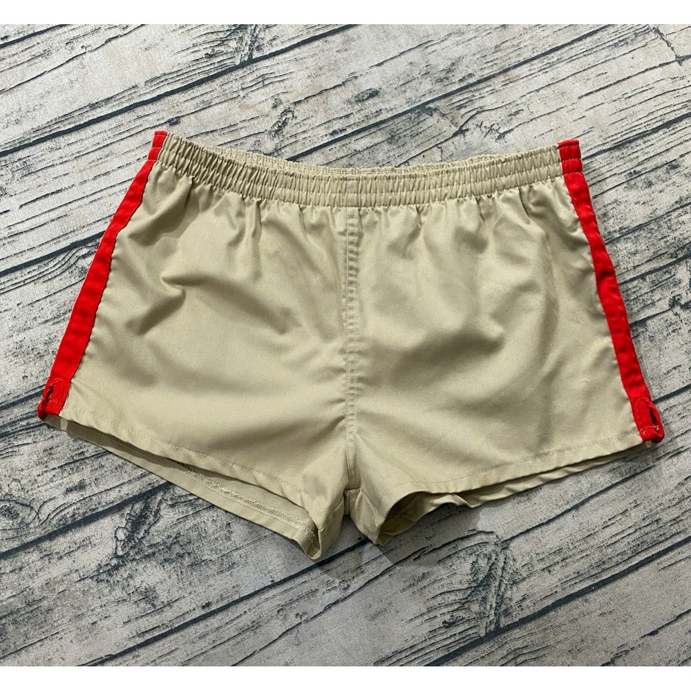 Levis Mens L (35") Board Shorts Swim Trunks Vtg 70s Nylon Track Elastic Waist